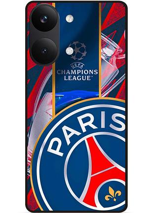Силіконовий чохол бампер для xiaomi poco x8 pro max з малюнком псж psg