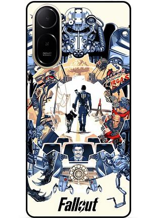 Силіконовий чохол для xiaomi redmi a7 pro з картинкою fallout фоллаут