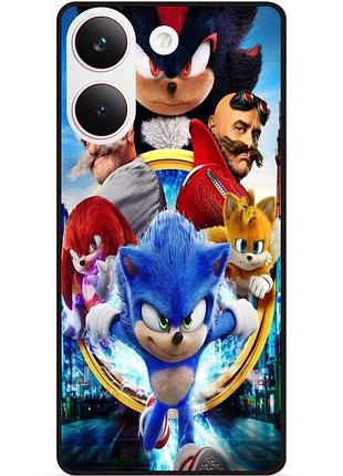 Силіконовий бампер чохол для xiaomi poco x8 pro з малюнком соник sonik