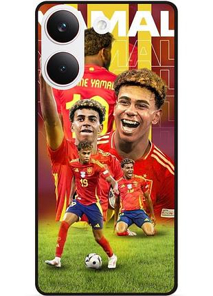 Силіконовий чохол бампер для xiaomi poco x8 pro з малюнком ламин ямаль lamine yamal испания