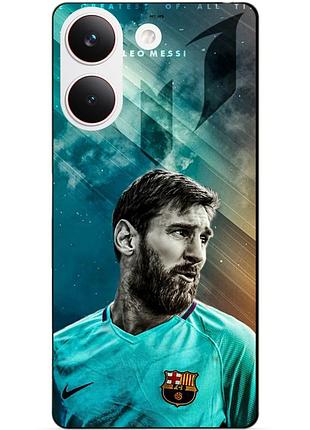Силіконовий чохол бампер для xiaomi poco x8 pro з малюнком leo messi мессі