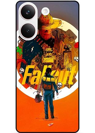 Силіконовий бампер чохол для xiaomi poco x8 pro з картинкою фоллаут fallout