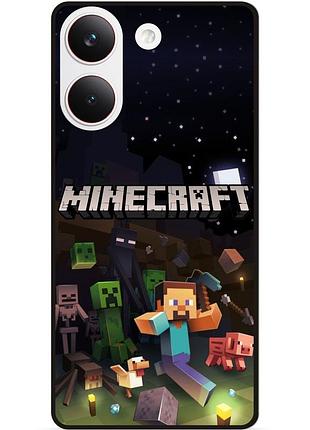 Силіконовий чохол бампер для xiaomi poco x8 pro гра майнкрафт minecraft