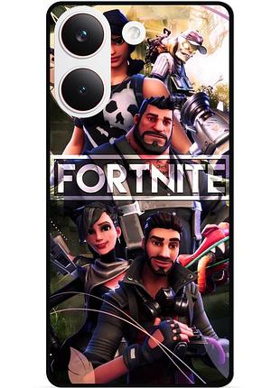 Силіконовий чохол бампер для xiaomi poco x8 pro з картинкою фортнайт fortnite