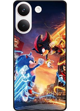 Силіконовий бампер чохол для xiaomi poco x8 pro з малюнком соник sonik