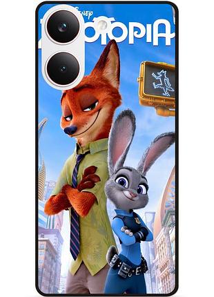 Силіконовий чохол бампер для xiaomi poco x8 pro звірополіс джуді
