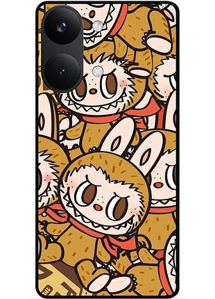 Силіконовий бампер чохол для xiaomi poco x8 pro max з малюнком лабубу labubu