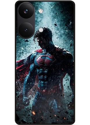 Силіконовий бампер чохол для xiaomi poco x8 pro max з малюнком супермен superman