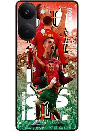 Силіконовий чохол бампер для xiaomi poco x8 pro max з малюнком ronaldo португалія роналдо
