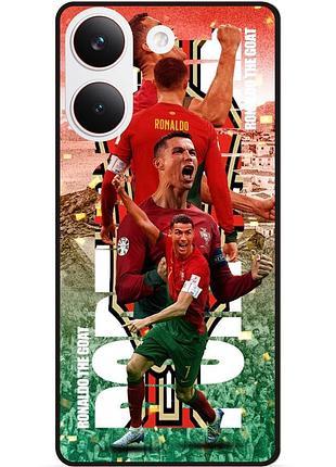 Силіконовий чохол бампер для xiaomi poco x8 pro з малюнком ronaldo португалія роналдо