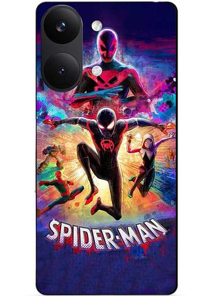 Силіконовий чохол бампер для xiaomi poco x8 pro max spider man людина-павук