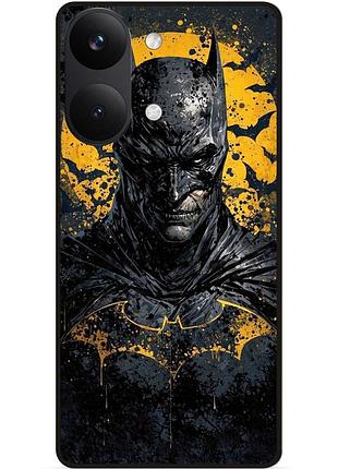 Чехол силиконовый бампер для xiaomi poco x8 pro max с рисунком бэтмен batman