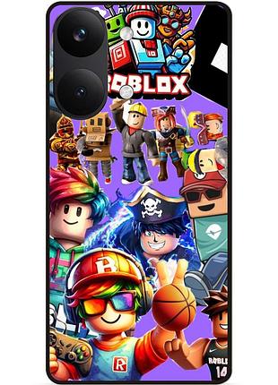 Силіконовий чохол бампер для xiaomi poco x8 pro max з малюнком роблокс roblox