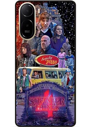 Силіконовий чохол бампер для xiaomi redmi a7 pro з картинкою дивні дива дивні справи