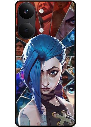 Силіконовий бампер чохол для xiaomi poco x8 pro max з картинкою arcane аркейн