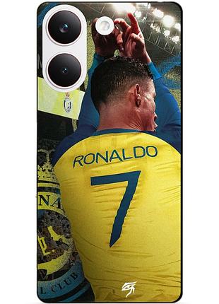 Силіконовий чохол бампер для xiaomi poco x8 pro з малюнком ronaldo аль наср роналдо
