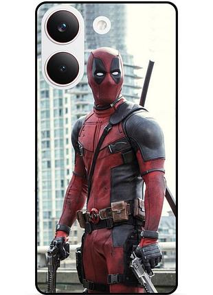 Силіконовий бампер чохол для xiaomi poco x8 pro з малюнком deadpool дедпул