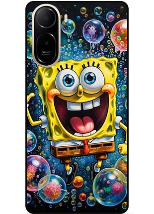 Силиконовый бампер чехол для xiaomi redmi a7 pro с картинкой губка боб sponge bob