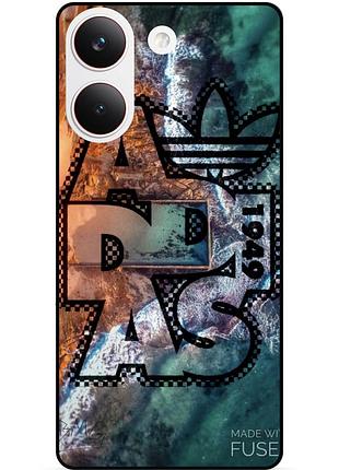Чохол силіконовий бампер для xiaomi poco x8 pro з картинкою adidas адідас