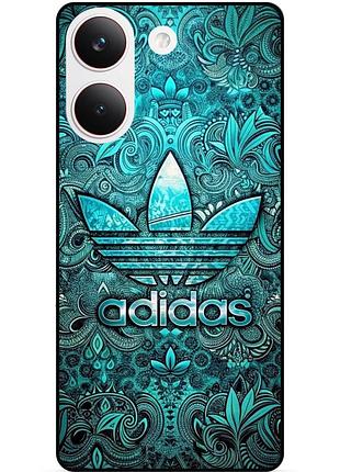 Чохол силіконовий бампер для xiaomi poco x8 pro з малюнком адідас adidas