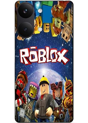Силіконовий чохол бампер для xiaomi poco x8 pro max з малюнком роблокс roblox
