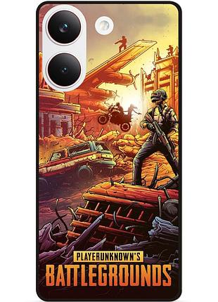 Силіконовий чохол бампер для xiaomi poco x8 pro з малюнком pubg пабг