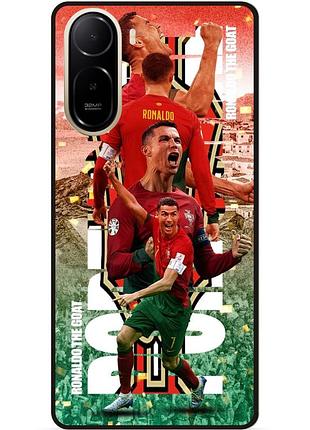 Силіконовий чохол бампер для xiaomi redmi a7 pro з малюнком ronaldo португалія роналдо