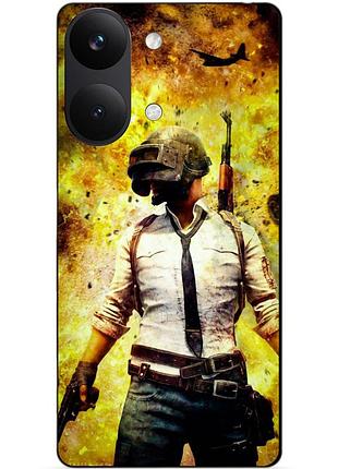 Силіконовий чохол бампер для xiaomi poco x8 pro max з малюнком пабг pubg
