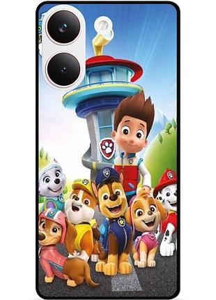 Силіконовий чохол бампер для xiaomi poco x8 pro з малюнком щенячий патруль