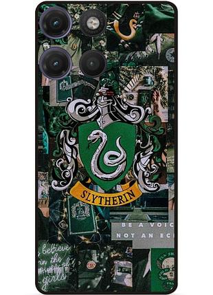 Чохол силіконовий бампер для motorola moto g17 з малюнком слизерин slytherin гаррі поттер harry potter