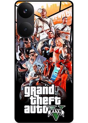 Силіконовий бампер чохол для xiaomi poco x8 pro max з малюнком gta гта