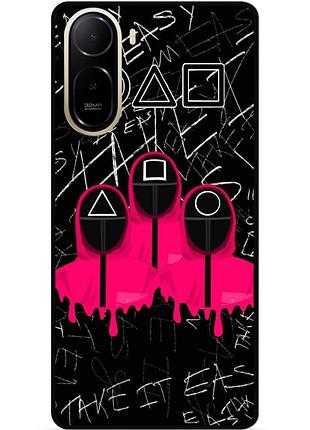 Силіконовий чохол бампер для xiaomi redmi a7 pro з малюнком гра в кальмара
