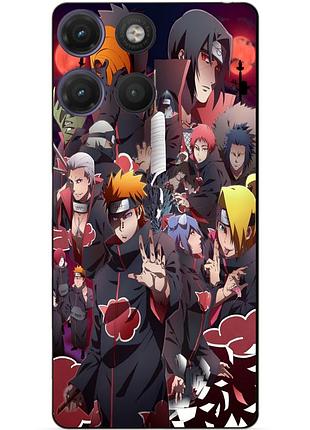 Чехол силиконовый бампер для motorola moto g17 с рисунком наруто naruto аниме