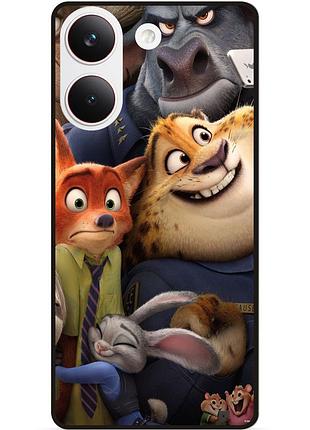 Силіконовий чохол бампер для xiaomi poco x8 pro з малюнком звірополіс zootopia