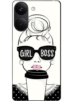 Чехол силиконовый бампер для xiaomi poco x8 pro max с рисунком girl boss