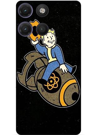Силіконовий чохол для motorola moto g17 з малюнком фоллаут fallout