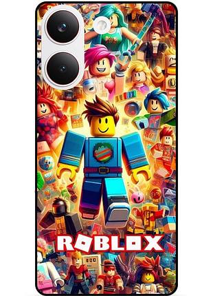 Силіконовий чохол бампер для xiaomi poco x8 pro з малюнком roblox гра роблокс