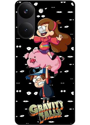 Силіконовий чохол бампер для xiaomi poco x8 pro max з малюнком гравіті фолз gravity falls