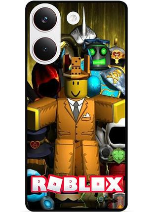 Силіконовий чохол бампер для xiaomi poco x8 pro з малюнком roblox гра в кальмара роблокс