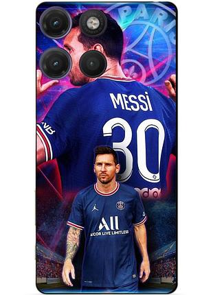 Силіконовий чохол бампер для motorola moto g17 з малюнком мессі псж messi
