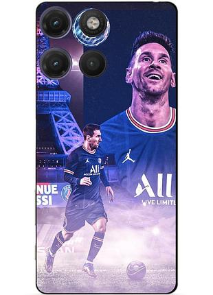 Силіконовий чохол бампер для motorola moto g17 з малюнком messi psg мессі