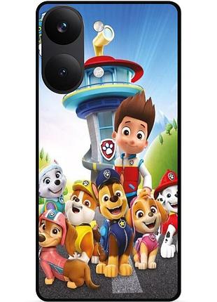 Силіконовий чохол бампер для xiaomi poco x8 pro max з малюнком щенячий патруль