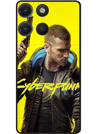 Чохол силіконовий для motorola moto g17 з малюнком cyberpunk