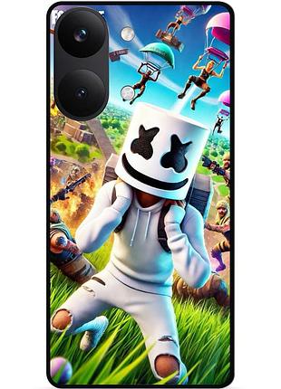 Силіконовий чохол бампер для xiaomi poco x8 pro max з малюнком фортнайт fortnite
