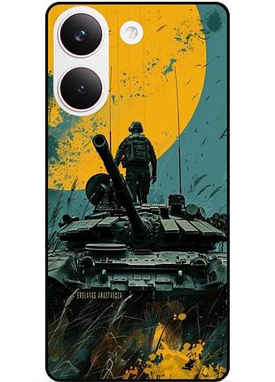 Силіконовий чохол бампер для xiaomi poco x8 pro з малюнком зсу украина воин