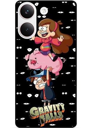 Силіконовий чохол бампер для xiaomi poco x8 pro з малюнком гравіті фолз gravity falls