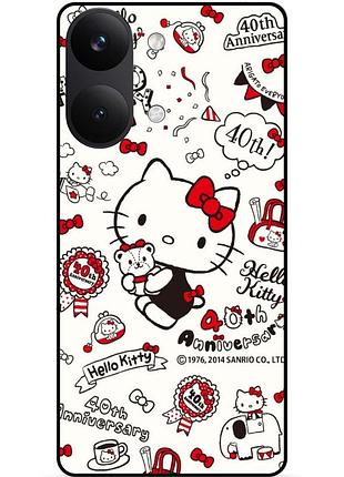 Силіконовий чохол бампер для xiaomi poco x8 pro max з картинкою hello kitty хелло китти