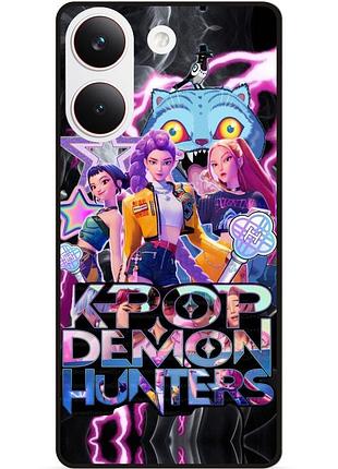 Силіконовий чохол бампер для xiaomi poco x8 pro з малюнком k-pop demon hunters