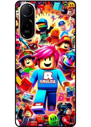 Силіконовий чохол бампер для xiaomi redmi a7 pro з малюнком roblox роблокс