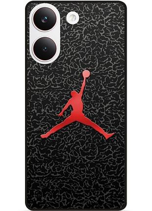 Силіконовий чохол бампер для xiaomi poco x8 pro з малюнком jordan джордан
